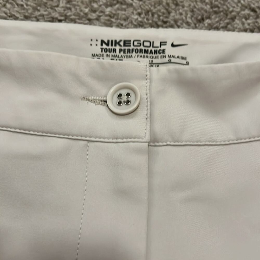 EUC Womens NIKE GOLF‎ Tour Performance DRI-FIT skort 12 shorts tennis Beige Golf - Picture 2 of 16